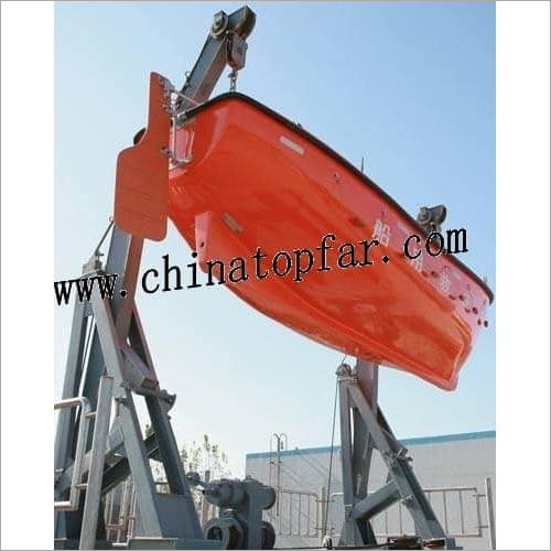 Gravity Luffing Arm Marine Lifeboat Davit - Steel 1.0x2.0x5.0 Meter, 50KN-170KN Capacity | Automatic Control System, High Efficiency, Low Noise, Class Certified