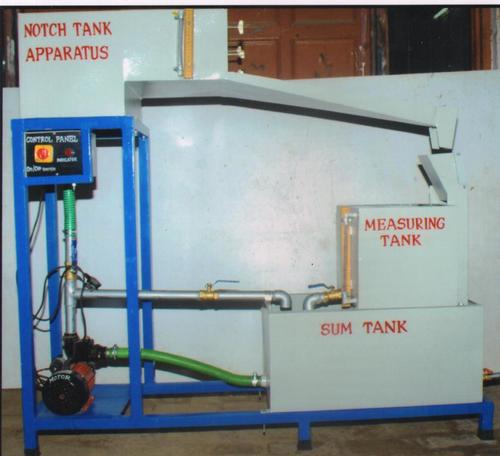 Discharge over notches apparatus.