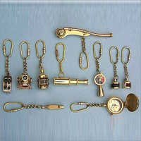 Nautical Keychain - Brass Material, Various Sizes, Polished Finish | Durable, Attractive Design, Smooth Finish, Wear Resistant