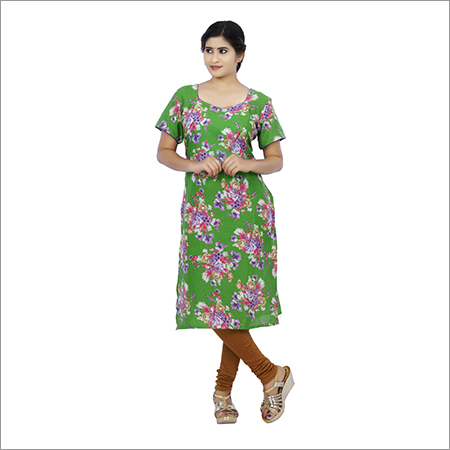 Ladies Printed Kurtis Decoration Material: Paint