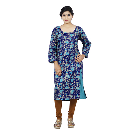 Ladies Designer Print Kurtis Decoration Material: Paint