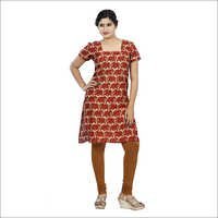 Ladies Half Sleeve Kurtis Decoration Material: Cloths