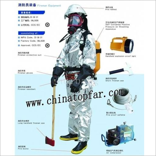 Manual Marine Fireman Protective Suit Heat Insulation Suit