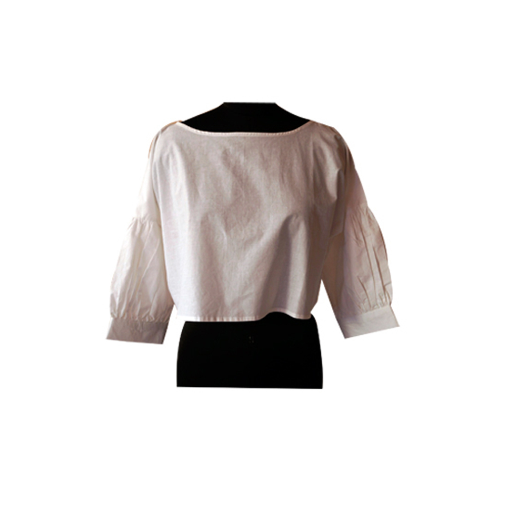 Ladies Cotton Top - Cotton, Multiple Sizes, White | Full Sleeves, Round Neck, Comfortable, Skin Friendly