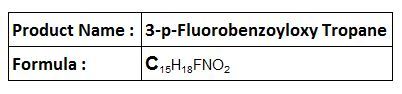 3-p-Fluorobenzoyloxy Tropane