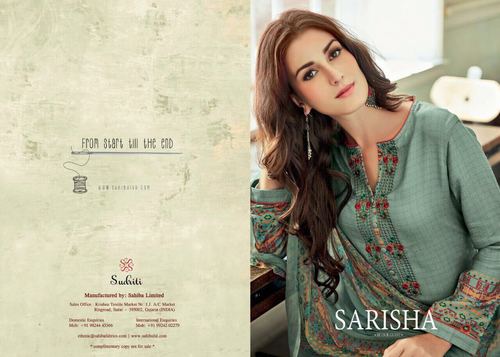 PRINTED PASHMINA FABRICS SALWAR SUITS