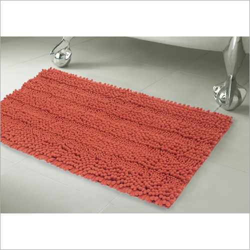 Striped Plush Bath Mat