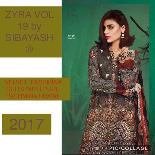 VELVET PASHMINA FABRICS SALWAR KAMEEZ