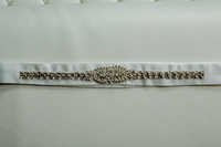 Women Wedding Belt - 90 Inches Long With 11 Inches Beading | Beaded With Czech Diamantes, Pearls, Glass Beads, And Frosted Crystal For Elegant Party Attire