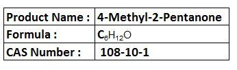 4-Methyl-2-Pentanone