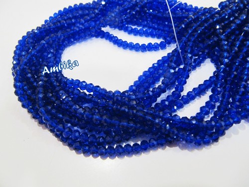 Hydro Quartz Lapis Lazuli Micro Faceted Beads