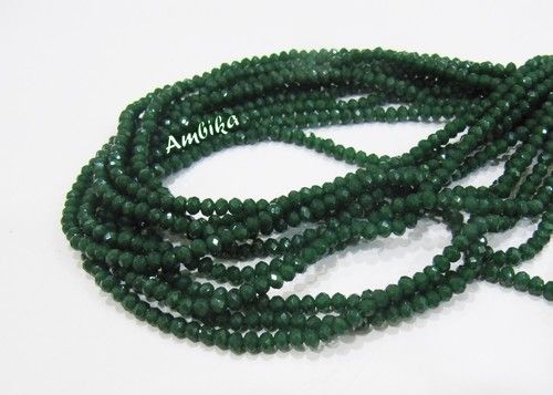 mystic Green Onyx Hydro Quartz Rondelle Faceted Beads