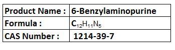 6-Benzylaminopurine