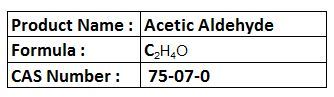Acetic Aldehyde - Colorless Liquid, Boiling Point 20.2°C | Versatile Reagent, High Purity, Easy to Handle