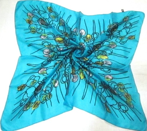 100% Silk Tabby Printed Scarves