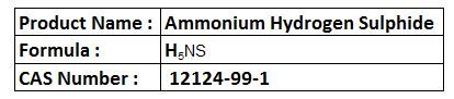 Ammonium Hydrogen Sulphide