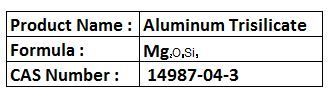 Aluminum Trisilicate - White Powder, >99% Purity, 1-10 µm Particle Size | Food Additive, Anticaking Agent, Rheology Modifier