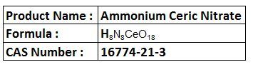 Ammonium Ceric Nitrate