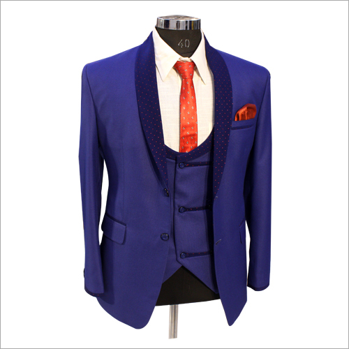Blue Slim Fit 3 Piece Suit