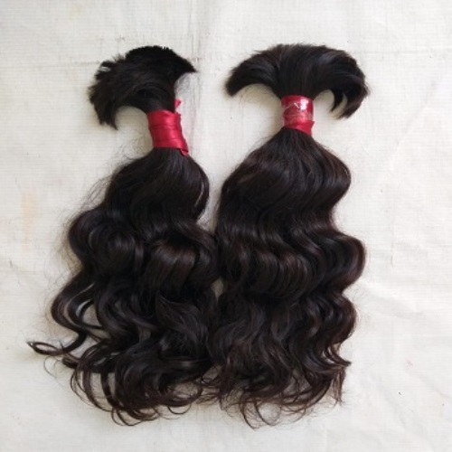 Remy Single Drawn Bulk Human Hair - 406.4g Length, Non Remy Indian Hair Quality, Natural Color for Women