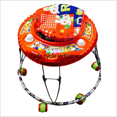 Tehelka Walker - Plastic Metal, 700x600 Mm, Orange | Easy Movement, Child Friendly, Interactive Play