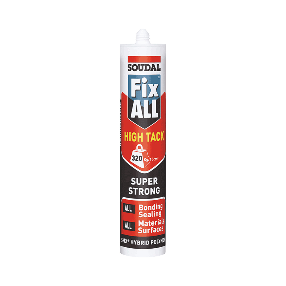 290ml Fix All High Tack - SMX-Polymer, Red, Cartridge | High Tack, Elastic, Weatherproof, UV Resistant Sealant