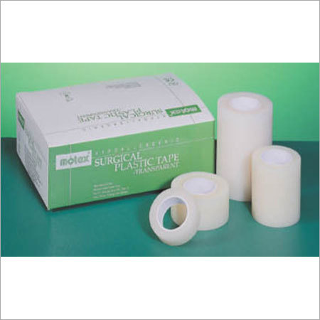 Transparent Plastic Medical Tape - 1.25cm x 9.14M, Hypoallergenic Adhesive, Waterproof and Residue-Free, Perforated for Easy Tearing