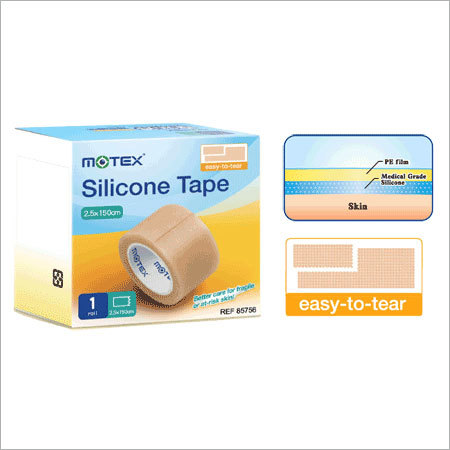Silicone Medical Tape - 2.5 cm x 150 cm | Gentle, Water-Resistant, Easy-to-Tear for Fragile Skin