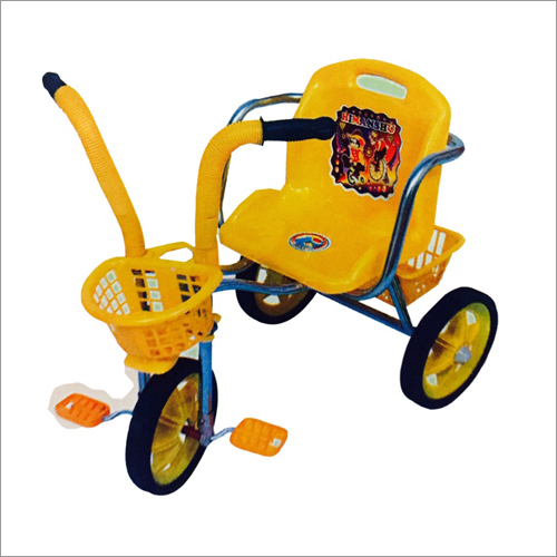 Maharani Aristo - Plastic & Metal Tricycle 100x50x70 cm, Yellow | Child Safe, Durable Frame, Easy Steering