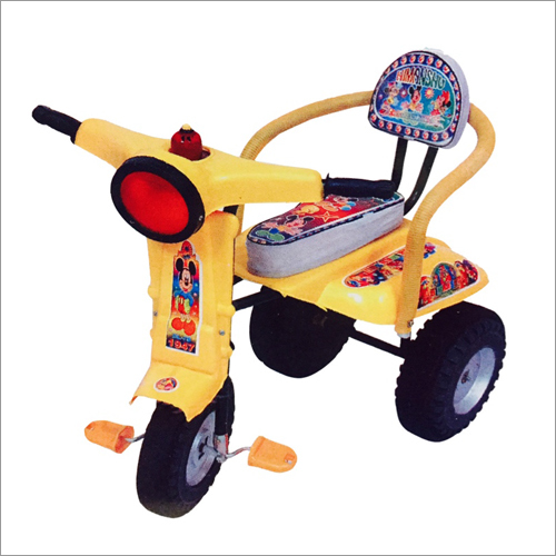 Half Body Jungla - Plastic 30x20x15 Inches, Yellow Tricycle | Easy Steering, Durable Frame, Child-Friendly Design