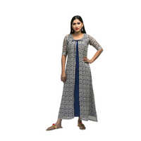 Ladies Jute Jacket Style One Piece Dress Front