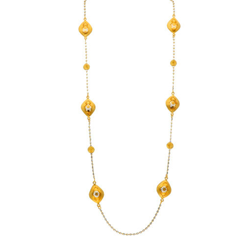 Adira Chain - 22k Yellow Gold, 11.750 Grams Weight | Exquisite Necklace and Earring Set for All Occasions