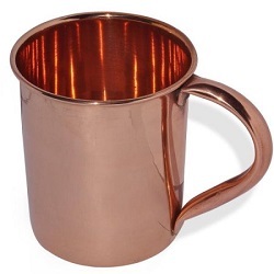Set of 12 Moscow Mule Copper Mug with Welded Copper Handles