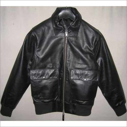 Any Men'S Genuine Leather Jacket