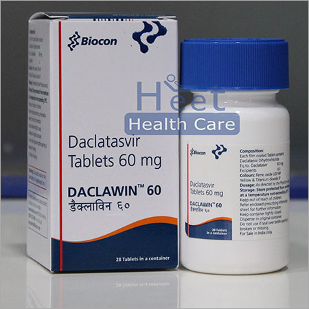 Daclawin Daclatasvir Dihydrochloride Tablets 60Mg Drug Solutions