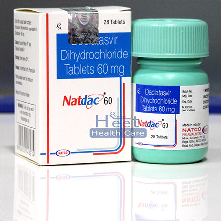 Natdac 60 Daclatasvir Dihydrochloride 60 Mg Tablet General Medicines