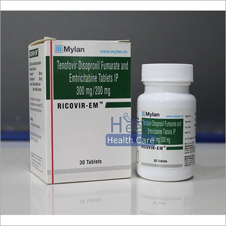 Tablets Ricovir Em Emtricitabine 200 Mg Tenofovir 300 Mg