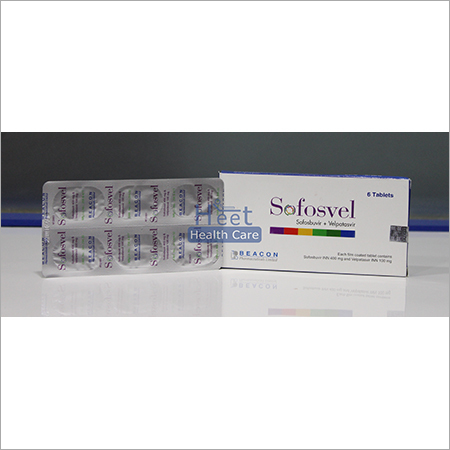 Sofosbuvir 400mg + Velpatasvir 100 mg Tablets