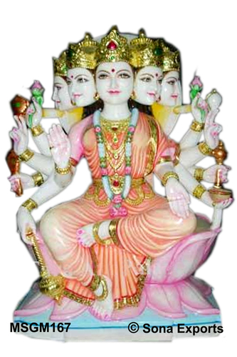 White Marble Gayatri Mata Statue Manufacturer