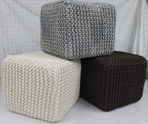 Knitted Footstools