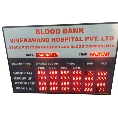 Blood Bank Display