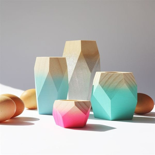 Wood Candle Stand