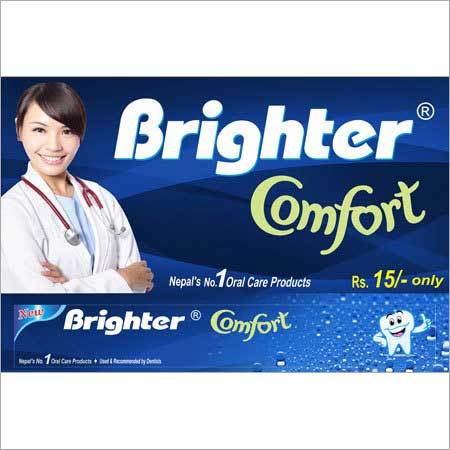 Comfort Toothbrush - High Quality Plastic, Eye Pleasing Color, Zig-Zag Soft Bristles | Flexible Design, Non Abrasive, Superior Gum Massager