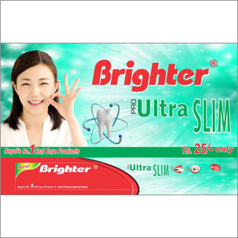 Pro Ultra Slim Toothbrush - Flexible Design, Crisscross Bristles for Plaque Removal, Comfortable Rubber Grip for Better Handling