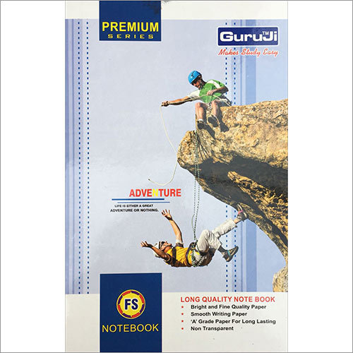 Premium Note Book - Paper A4 Size Blue Color | 200 Ruled Pages Durable Paper Smooth Writing High Quality Long Lasting