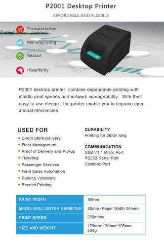 Spata Printer Power Source: Electric