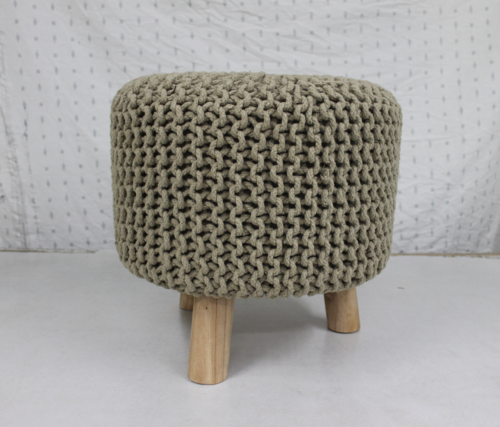 Knitted Footstool