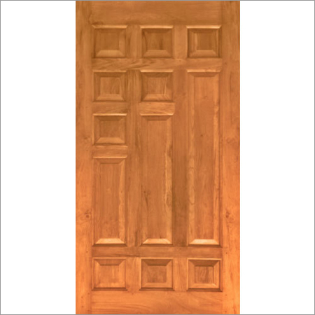 Solid Wood Door - Teak Wood, Length 72-81 inches, Width 32-42 inches, Thickness 32-45 mm | Durable, Elegant, Customizable, Termite Resistant, Easy Clean