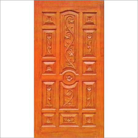 Hand Carved Teak Wood Door