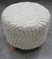 Cotton Knitted Footstool